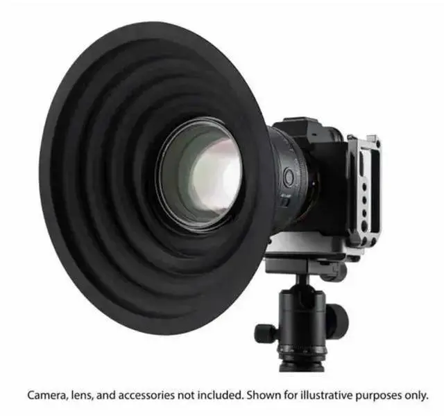 Alt view image 5 of 5 - WISDUM Haida Silicone Lens Hood for 70 to 90mm Diameter Lens, Black, 3-Pack