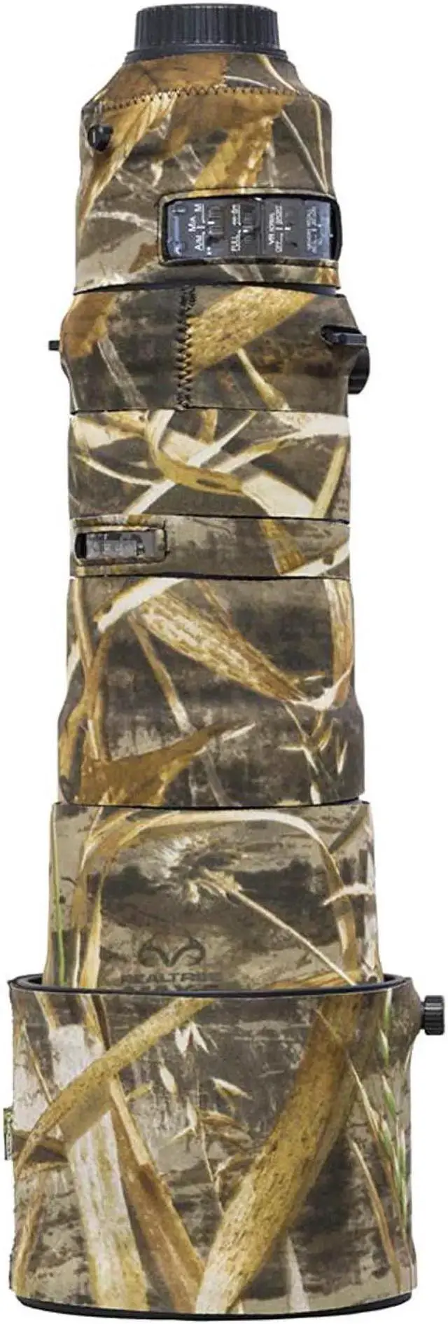 Main image of WISDUM Lenscoat Cover Camouflage Neoprene Camera Lens Cover Protection 180-400Mm F/4E Af-S Tc1.4 Fl Ed Vr, Realtree Max5 (Lcn180400M5)