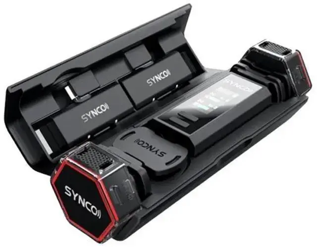 Alt view image 2 of 4 - WISDUM Synco Audio SYNCO Ultracompact 2-Person Digital Wireless Microphone System for Cameras and Smartphone (2.4 GHz)