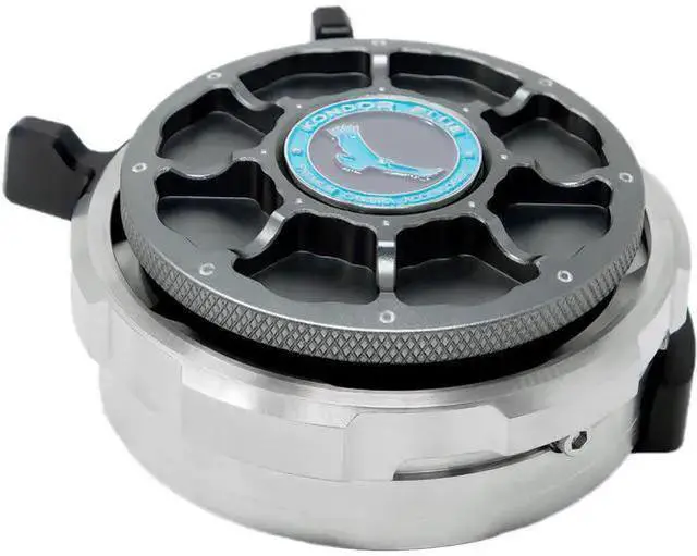 Alt view image 3 of 7 - WISDUM kondor blue pl mount cine cap compatible with arri | metal body cap for camera lens port | protect your camera port and sensor with style | crafted from aerospace-grade aluminum alloy | space g