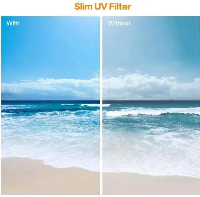 Alt view image 4 of 6 - WISDUM K&F Concept 62mm Green Multi-Coated Schott B270 German Optics Slim UV Lens Filter