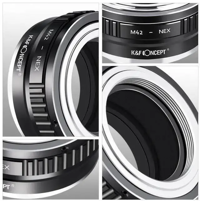 Alt view image 6 of 6 - WISDUM K&F Concept High Precision Lens Adapter, Cooper Mount, M42-NEX II