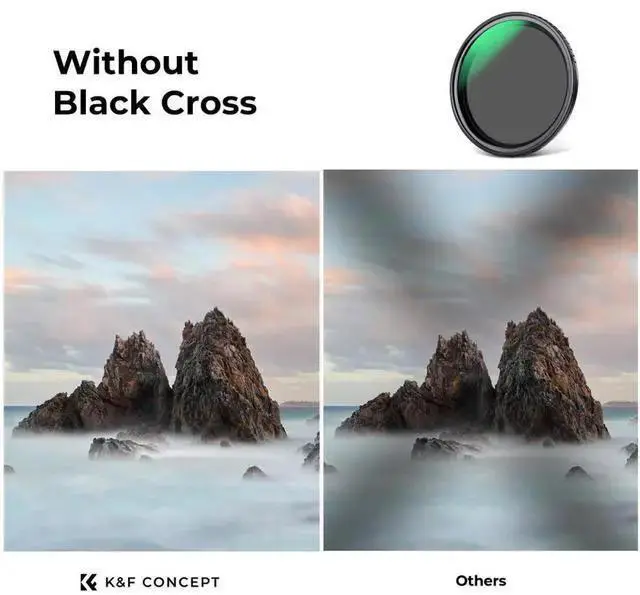 Alt view image 3 of 7 - WISDUM K&F Concept 52mm Nano-X ND2-32 1-5 Stop Magnetic Variable Neutral Density Lens Filter