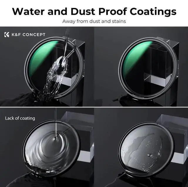 Alt view image 7 of 7 - WISDUM K&F Concept 52mm Nano-X ND2-32 1-5 Stop Magnetic Variable Neutral Density Lens Filter