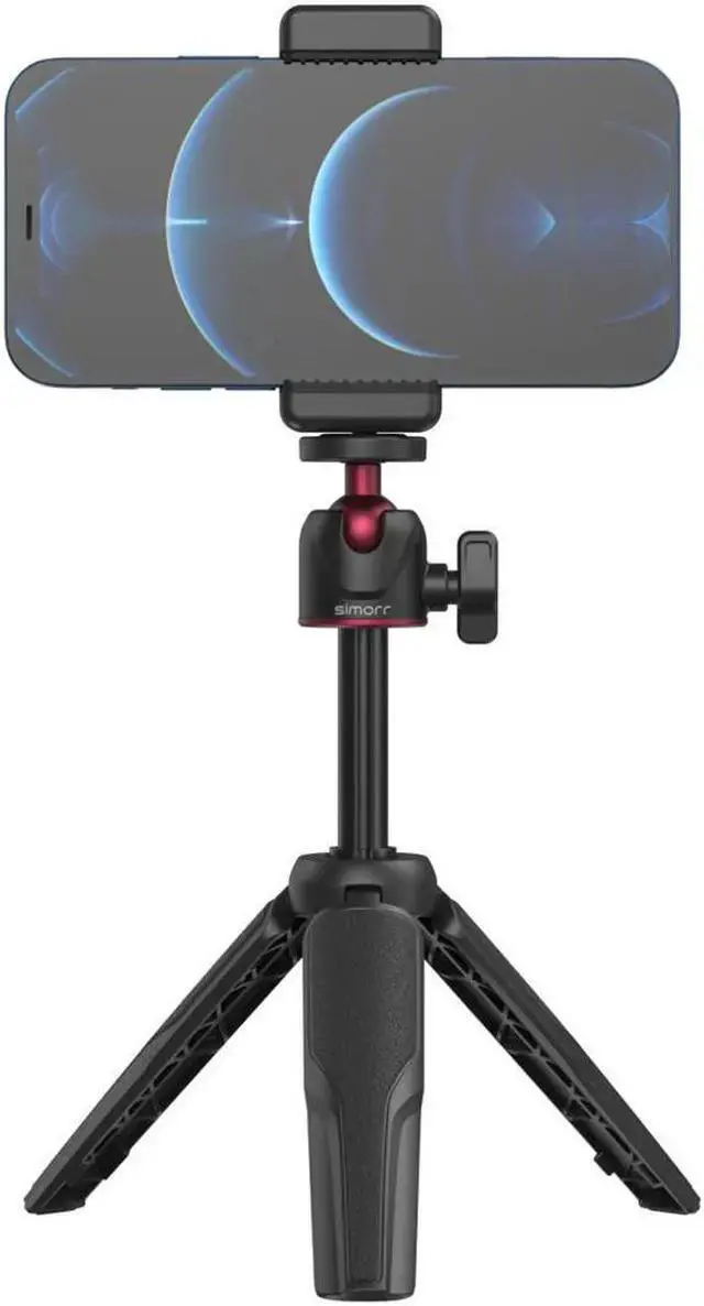 Alt view image 5 of 7 - WISDUM SmallRig simorr Vigor VK-50 Vlog Tripod Kit with Vibe P96 Video LED Light, Wave S1 Lite Microphone