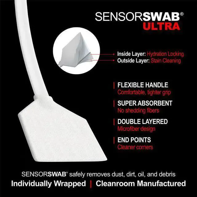 Alt view image 5 of 7 - WISDUM Photographic Solutions Type 1 20mm Sensor Swab Ultra for APS-H Sensors, 12-Pack