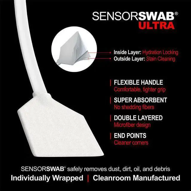 Alt view image 5 of 7 - WISDUM Photographic Solutions 17mm Sensor Cleaning Swab Kit (Aeroclipse Solution)