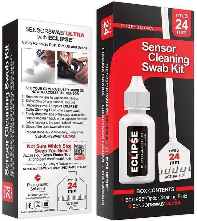 Main image of WISDUM Photographic Solutions 24mm Sensor Cleaning Swab Kit (Eclipse Solution)