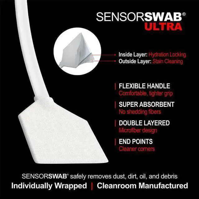 Alt view image 5 of 7 - WISDUM Photographic Solutions 33mm Sensor Cleaning Swab Kit (Eclipse Solution)