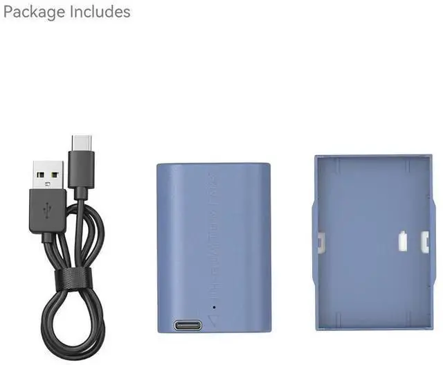Alt view image 7 of 7 - WISDUM SmallRig LP-E6NH 17.28Wh 7.2V 2400mAh USB-C Rechargeable Lithium-Ion Battery for Camera