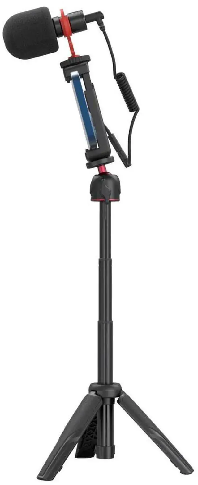 Alt view image 7 of 7 - WISDUM SmallRig simorr Vigor VK-40 Vlog Tripod Kit with Wave S1 Lite Microphone