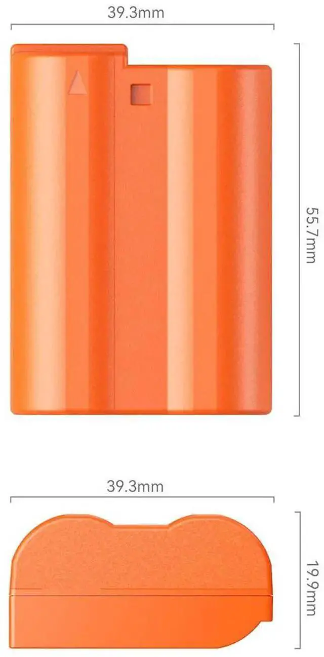 Alt view image 5 of 7 - WISDUM SmallRig EN-EL15c 17.28Wh 7.2V 2400mAh USB-C Rechargeable Camera Battery, Orange
