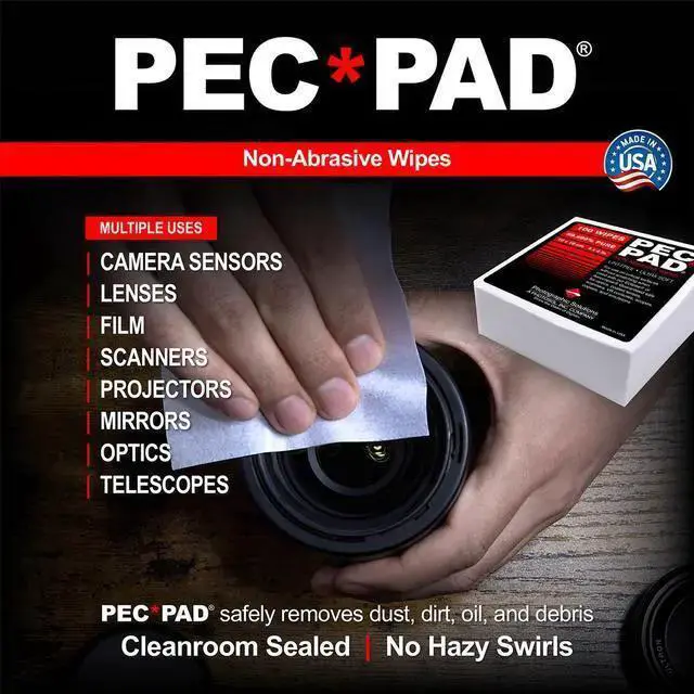 Alt view image 2 of 7 - WISDUM Photographic Solutions Pec*Pad Photowipes for Photographic Emulsions, 100 Sheets 4x4"