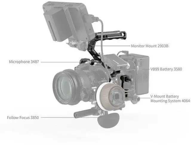 Alt view image 5 of 7 - WISDUM SmallRig 4520 Camera Cage Kit for Z6III Camera