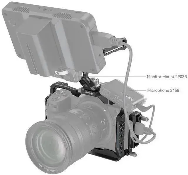Alt view image 4 of 7 - WISDUM SmallRig 4520 Camera Cage Kit for Z6III Camera