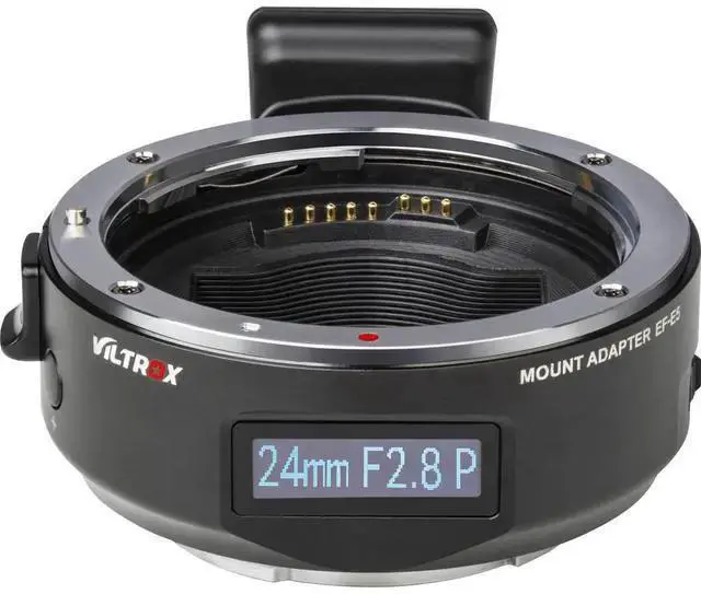 Alt view image 3 of 7 - WISDUM Viltrox Mark V EF-E5 EF Lens to E-Mount Body Adapter with OLED Screen