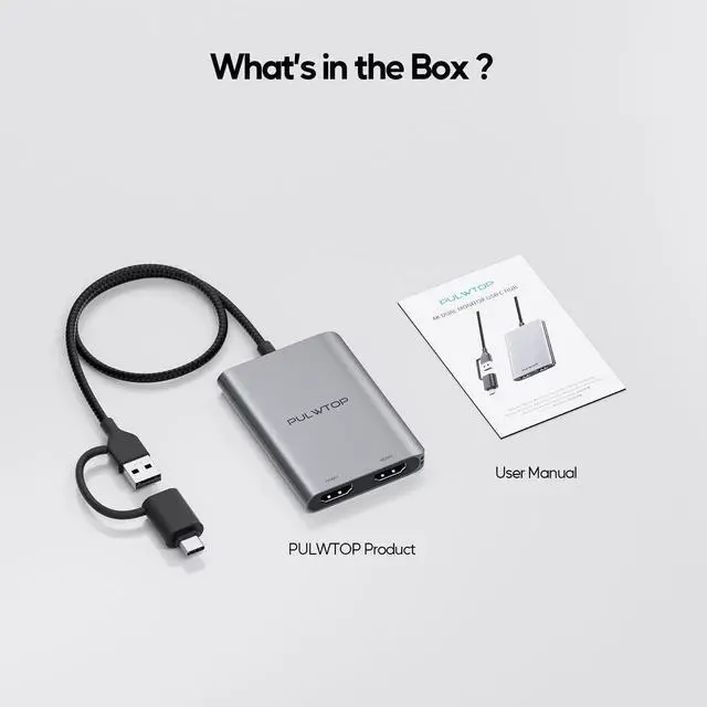 Alt view image 7 of 7 - Displaylink Adapter, USB C to HDMI Adapter with Dual Monitor for Mac M1/M2/M3/M4, USB C to Dual HDMI for MacBook, Laptops, iMac, Driver Required