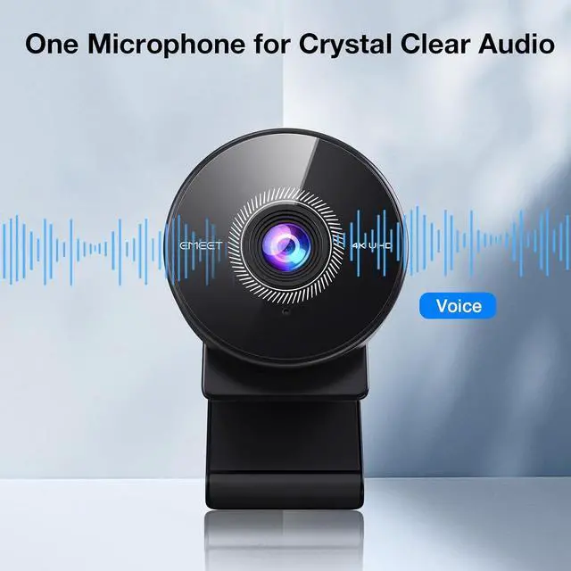 Alt view image 6 of 7 - C950 4K Webcam for PC - PDAF Autofocus, USB Webcam with Microphone & Physical Privacy Cover, 1080P@60FPS, USB 2.0 Plug&Play, No Tripod Hole, Web Cam w/ 70°View for Meeting/Online Classes/Zoom