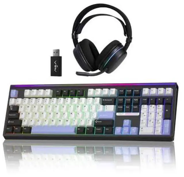 Main image of Aula Wireless Keyboard and Headset Combo, Aula H108 Wireless Keyboard G7 Wireless Headset