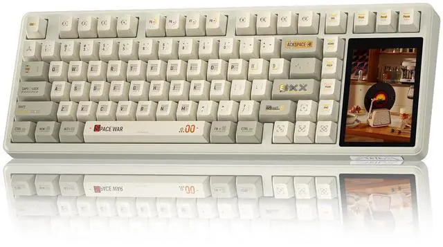Main image of Aula L99 Wireless Mechanical Gaming Creamy Keyboard with Smart Touch Screen | Tri-Mode Hot Swappable Custom Keyboard,RGB Backlit,PBT Keycap,Gasket Mount Creamy Sounding Keyboards for Office PC,84 Keys