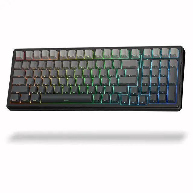 Alt view image 2 of 7 - Aula Wireless Keyboard and Mouse Combo, Aula F99 Wireless Keyboard SC620 Wireless Mouse