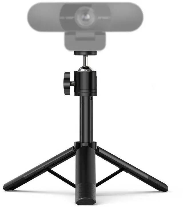 Main image of Webcam Tripod, Professional Webcam Mini Tripod, Adjustable Heights with 360° Swivel Head, Portable&Lightweight, Stable Use, Universal Compatible for Most Webcams/Phones/GoPros/Mirrorless Cameras
