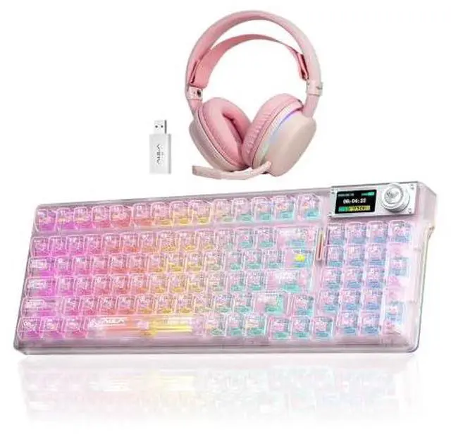 Main image of Aula Wireless Keyboard and Headset Combo, Aula F98Pro Wireless Keyboard G7 Wireless Headset
