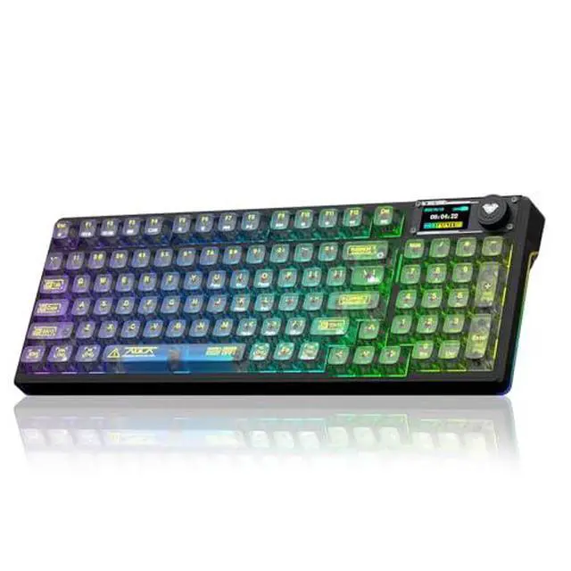 Alt view image 2 of 7 - Aula Wireless Keyboard and Headset Combo, Aula F98Pro Wireless Keyboard G7 Wireless Headset
