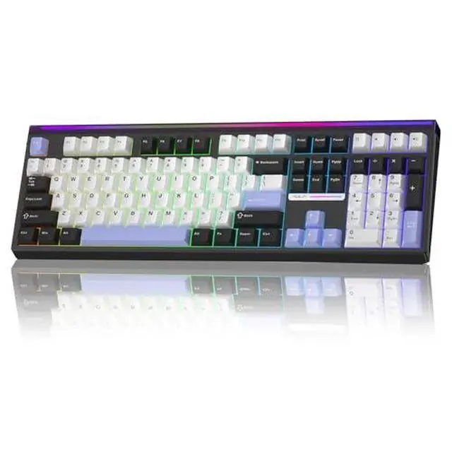 Alt view image 2 of 7 - Aula Wireless Keyboard and Mouse Combo, Aula H108 Wireless Keyboard SC620 Wireless Mouse