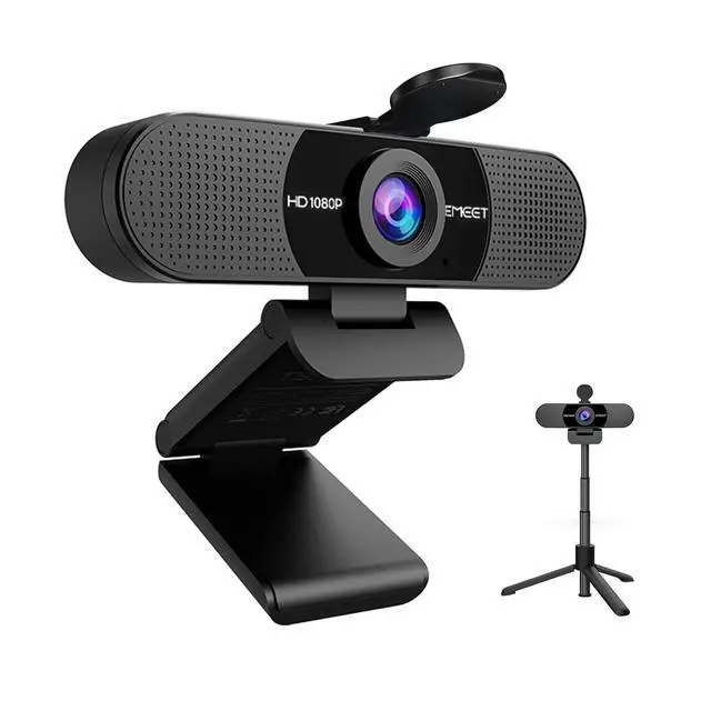 Alt view image 6 of 7 - Conference Speaker and Microphone Luna Black & C960Kit Webcam with Tripod