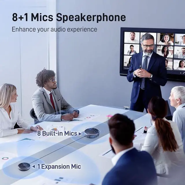 Alt view image 2 of 7 - Luna Plus Kit Bluetooth USB Speakerphone + C960 Webcam