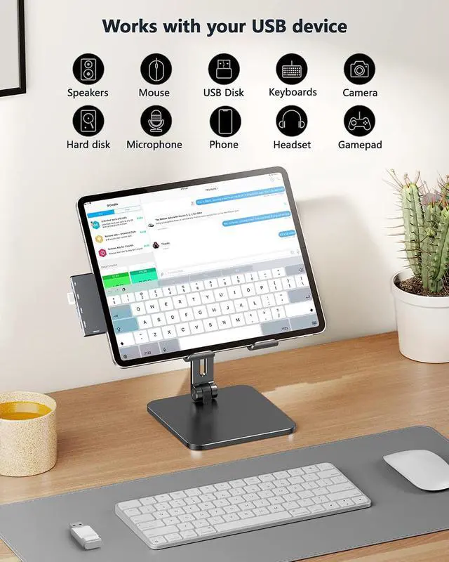 Alt view image 5 of 7 - USB C Hub for MacBook, USB Hub 7-in-2, for Thunderbolt 4 Port, 4K 60Hz HDMI, 2 USB C, 2 USB A Data Ports microSD SD Card Reader for MacBook Pro 13 Inch, MacBookAir M1 M2 M3 iPad Dell Lenovo