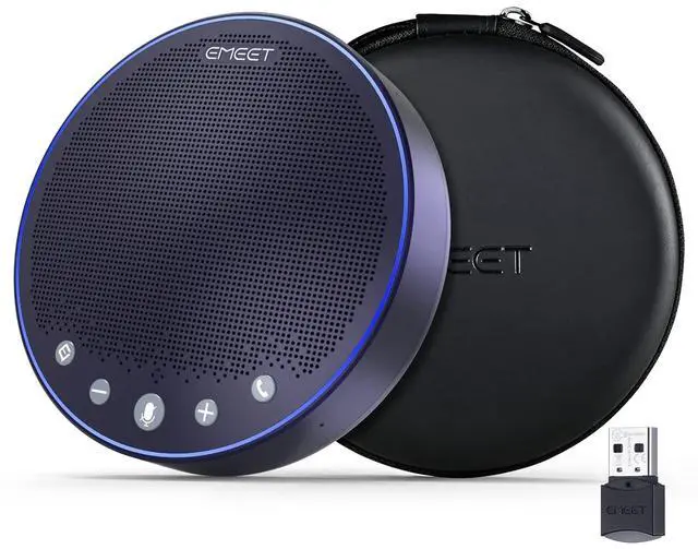 Main image of M3 Conference Speaker and Microphone, Zoom Certified Bluetooth Speakerphone with 4 AI Mics 360° Voice Pickup, 18H Talk Time, USB 2.0&Bluetooth 5.0 with Daisy Chain for 20 People for Zoom Teams