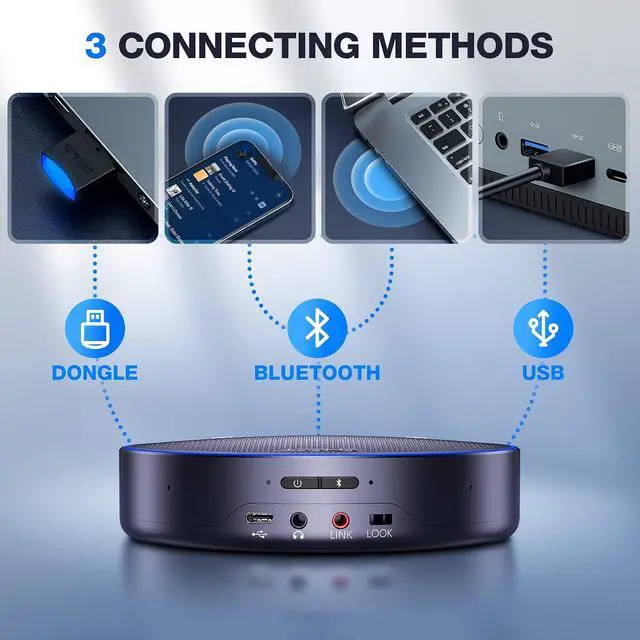 Alt view image 7 of 7 - 2 M3 Bluetooth Speakerphone & 1 Daisy Chain
