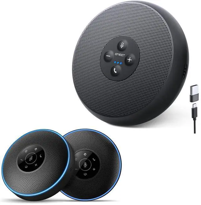 Main image of M1A USB Speakerphone 2 AI Mics 360 Voice Pickup USB Type C Plug and Play Noise Reduction Echo Cancellation Computer Speakers with Microphone