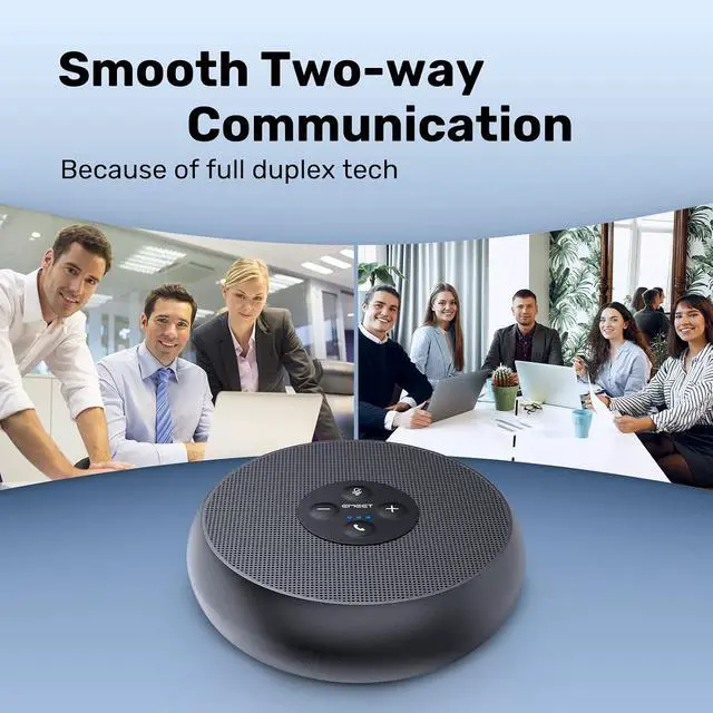Alt view image 3 of 7 - M1A USB Speakerphone 2 AI Mics 360 Voice Pickup USB Type C Plug and Play Noise Reduction Echo Cancellation Computer Speakers with Microphone