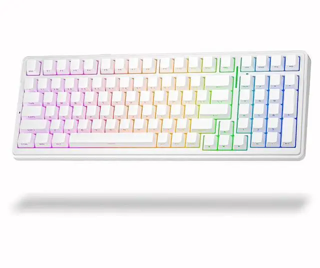 Main image of Aula F99 Wireless Mechanical Keyboard, BT5.0/2.4GHz/USB-C, Gasket Mounted Creamy Linear Switches Pre-lubed, Side Printed PBT Keycaps, RGB Backlit Hot Swappable Gaming Keyboard for Win/Mac
