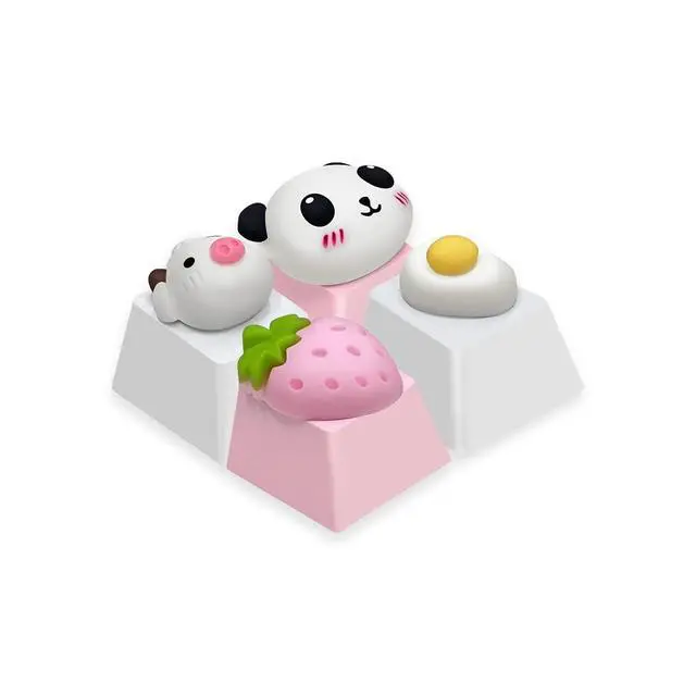Alt view image 3 of 7 - Custom 3D Model Keycap Set, Cute Animal OEM R4 Profile ESC-Keys for Cherry MX Switches Mechanical Gaming Keyboard