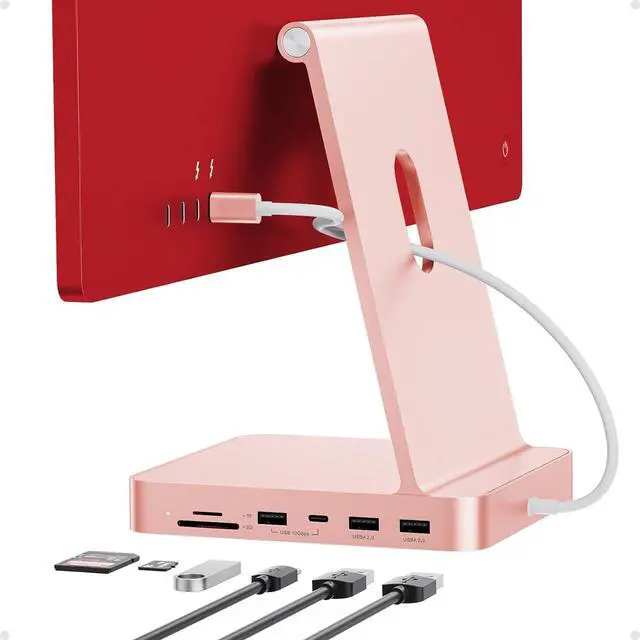 Main image of USB C HUB for iMac 24 inch 2021/2023, USB Hub Adapter iMac Accessories for M1/M3 with USB C 10Gbps 3*USB A SD/TF, Docking Station Support Expand M.2 SSD (Not Included), Color not for i.Mac M4