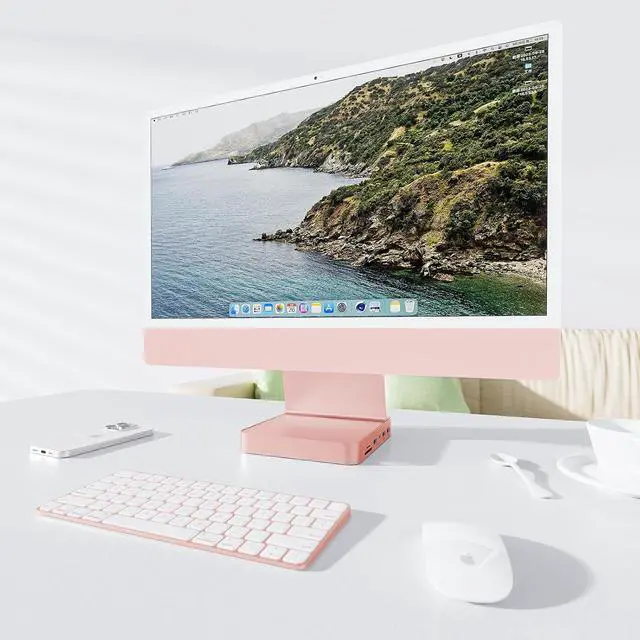 Alt view image 7 of 7 - USB C HUB for iMac 24 inch 2021/2023, USB Hub Adapter iMac Accessories for M1/M3 with USB C 10Gbps 3*USB A SD/TF, Docking Station Support Expand M.2 SSD (Not Included), Color not for i.Mac M4