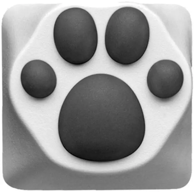 Main image of ZOMOPLUS Cute Cat-Claws Keycap - 3D Model OEM Profile Custom Key Caps for Cherry MX Switches Mechanical Gaming Keyboard - Catpaw ESC-Key (WhiteGray-1pcs)