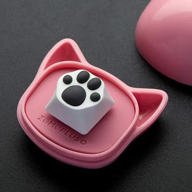 Alt view image 7 of 7 - ZOMOPLUS Cute Cat-Claws Keycap - 3D Model OEM Profile Custom Key Caps for Cherry MX Switches Mechanical Gaming Keyboard - Catpaw ESC-Key (WhiteGray-1pcs)