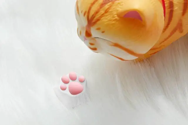 Alt view image 5 of 7 - ZOMOPLUS Cute Keycaps,Novelty Cat-Claws Keycap 3D Model OEM Profile Keyboard Keycaps Squishy-Paws Custom Key Caps for Cherry MX Switches Mechanical Gaming Keyboard ESC-Key Keycap(4 Keycaps)