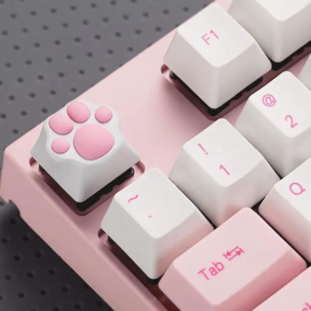 Alt view image 6 of 7 - ZOMOPLUS Cute Keycaps,Novelty Cat-Claws Keycap 3D Model OEM Profile Keyboard Keycaps Squishy-Paws Custom Key Caps for Cherry MX Switches Mechanical Gaming Keyboard ESC-Key Keycap(4 Keycaps)