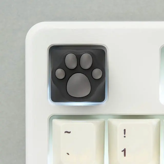 Alt view image 2 of 7 - ZOMOPLUS Cute Keycaps,Novelty Cat-Claws Keycap 3D Model OEM Profile Keyboard Keycaps Custom Key Caps for Cherry MX Switches Mechanical Gaming Keyboard Catpaw ESC-Key Keycap(BlackGray1pcs)