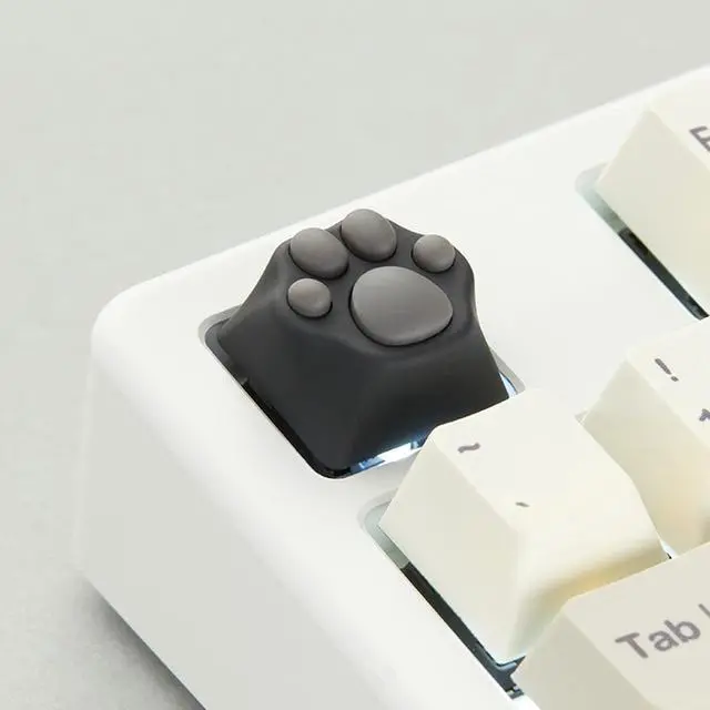 Alt view image 3 of 7 - ZOMOPLUS Cute Keycaps,Novelty Cat-Claws Keycap 3D Model OEM Profile Keyboard Keycaps Custom Key Caps for Cherry MX Switches Mechanical Gaming Keyboard Catpaw ESC-Key Keycap(BlackGray1pcs)