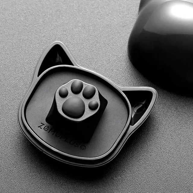Alt view image 5 of 7 - ZOMOPLUS Cute Keycaps,Novelty Cat-Claws Keycap 3D Model OEM Profile Keyboard Keycaps Custom Key Caps for Cherry MX Switches Mechanical Gaming Keyboard Catpaw ESC-Key Keycap(BlackGray1pcs)