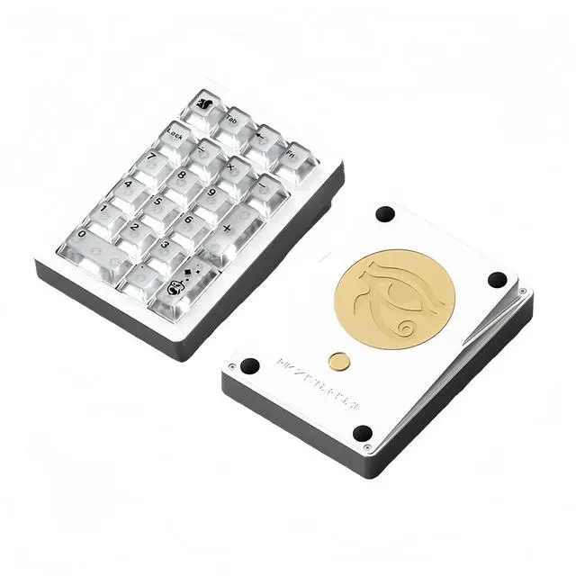 Main image of Stars21 Mechanical Number Pad,VIA/QMK Programmable Macro Numpad Aluminum CNC Gasket Hot Swappable Wireless Numeric Keypad BT5.0/2.4Ghz/USB-C RGB Gaming Keypad Kit for Laptop/PC (Silver2)