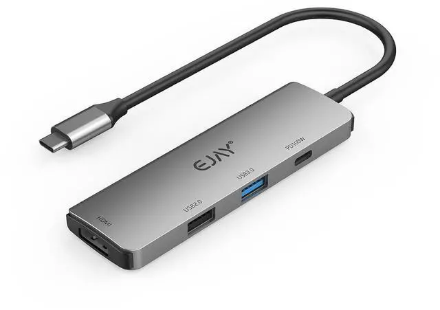 Main image of 4-in-1 USB C Docking Station with 100W PD Charging, HDMI 4K@30Hz, USB 3.0 Hub for Switch, MacBook Pro, iPad, Laptop, PC
