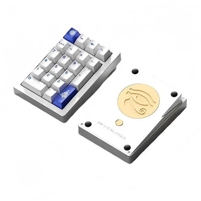 Main image of Stars21 Mechanical Number Pad,VIA/QMK Programmable Macro Numpad Aluminum CNC Gasket Hot Swappable Wireless Numeric Keypad BT5.0/2.4Ghz/USB-C RGB Gaming Keypad Kit for Laptop/PC (Silver4)